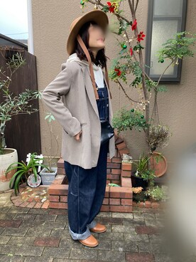 「Libra Cue（リブラ キュー）のアイテム（帽子）」を使った、nohana＊＊＊kent さん（レディース・159cm）の冬コーディネート