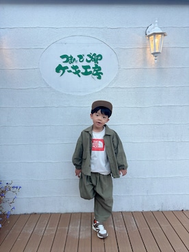 「アイテム（トップス）」を使った、nohana＊＊＊kent さん（キッズ・110cm）の秋コーディネート