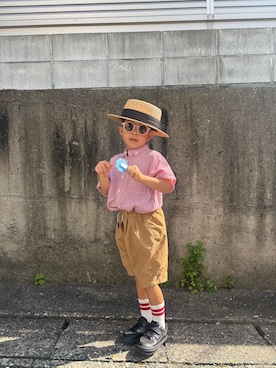 「アイテム（パンツ）」を使った、nohana＊＊＊kent さん（キッズ・110cm）の夏コーディネート