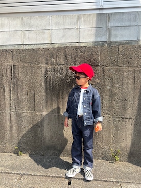 「VANS（バンズ）のアイテム」を使った、nohana＊＊＊kent さん（キッズ・110cm）の春コーディネート