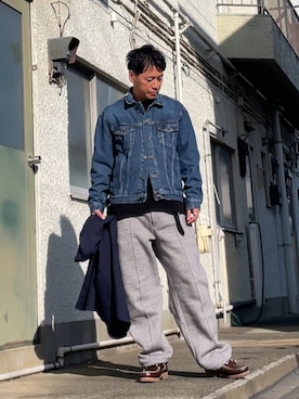 「GAP（ギャップ）のアイテム」を使った、クロ🐑さん（メンズ・168cm）の冬コーディネート