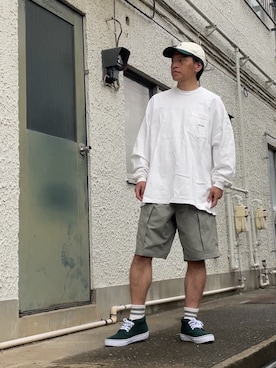 「ABU GARCIA（アブ・ガルシア）のアイテム」を使った、クロ🐑さん（メンズ・168cm）の夏コーディネート