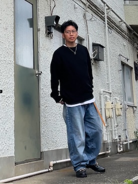 「CAHLUMN（カウラム）のアイテム」を使った、クロ🐑さん（メンズ・168cm）の春コーディネート