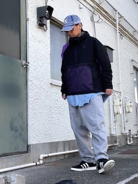 「adidas（アディダス）のアイテム（ブルゾン）」を使った、クロ🐑さん（メンズ・168cm）の秋コーディネート