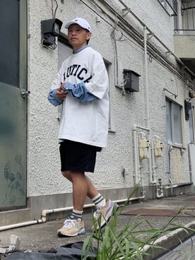 「DC SHOES（ディーシーシューズ）のアイテム（帽子）」を使った、クロ🐑さん（メンズ・168cm）の春コーディネート