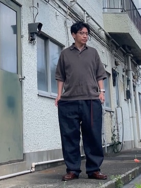 「Paraboot（パラブーツ）のアイテム」を使った、クロ🐑さん（メンズ・168cm）の春コーディネート