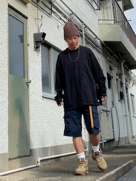 「アイテム（帽子）」を使った、クロ🐑さん（メンズ・168cm・40代）の秋コーディネート