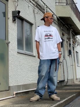 「アイテム（モカシン/デッキシューズ）」を使った、クロ🐑さん（メンズ・168cm・40代）の秋コーディネート