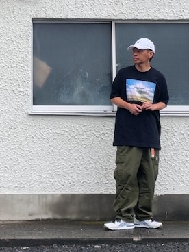 「DC SHOES（ディーシーシューズ）のアイテム（帽子）」を使った、クロ🐑さん（メンズ・168cm）の秋コーディネート