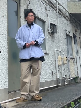 「GAP（ギャップ）のアイテム（パンツ）」を使った、クロ🐑さん（メンズ・168cm）の春コーディネート