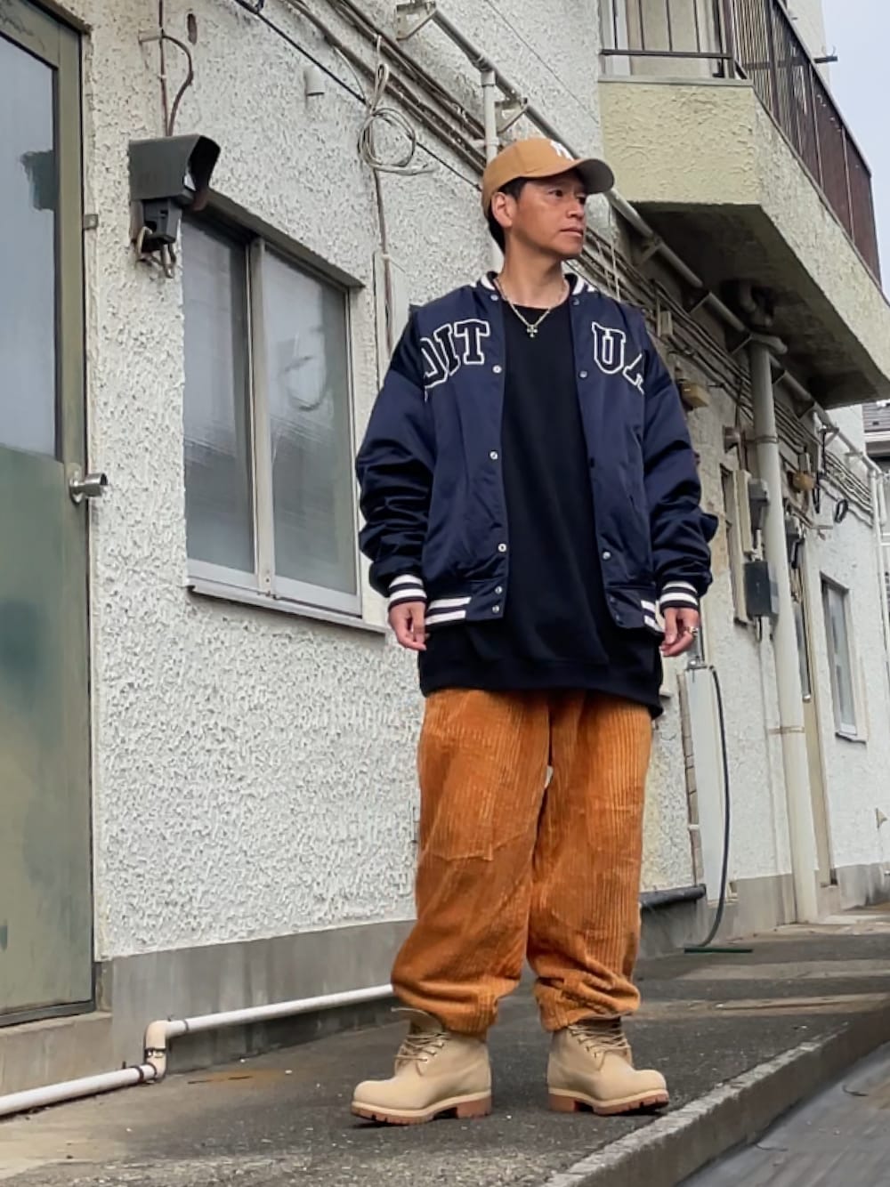 NAUTICA/ノーティカ Reversible Varsity Jacket/リバーシブル ヴァー