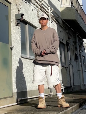 「アイテム（ブーツ）」を使った、クロ🐑さん（メンズ・168cm・40代）の秋コーディネート