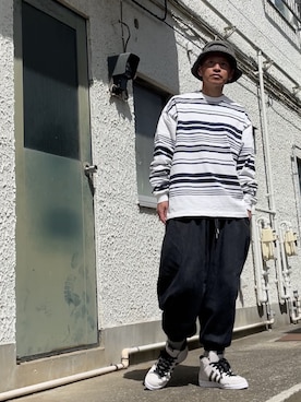 クロ🐑さん（メンズ・168cm）の春コーディネート