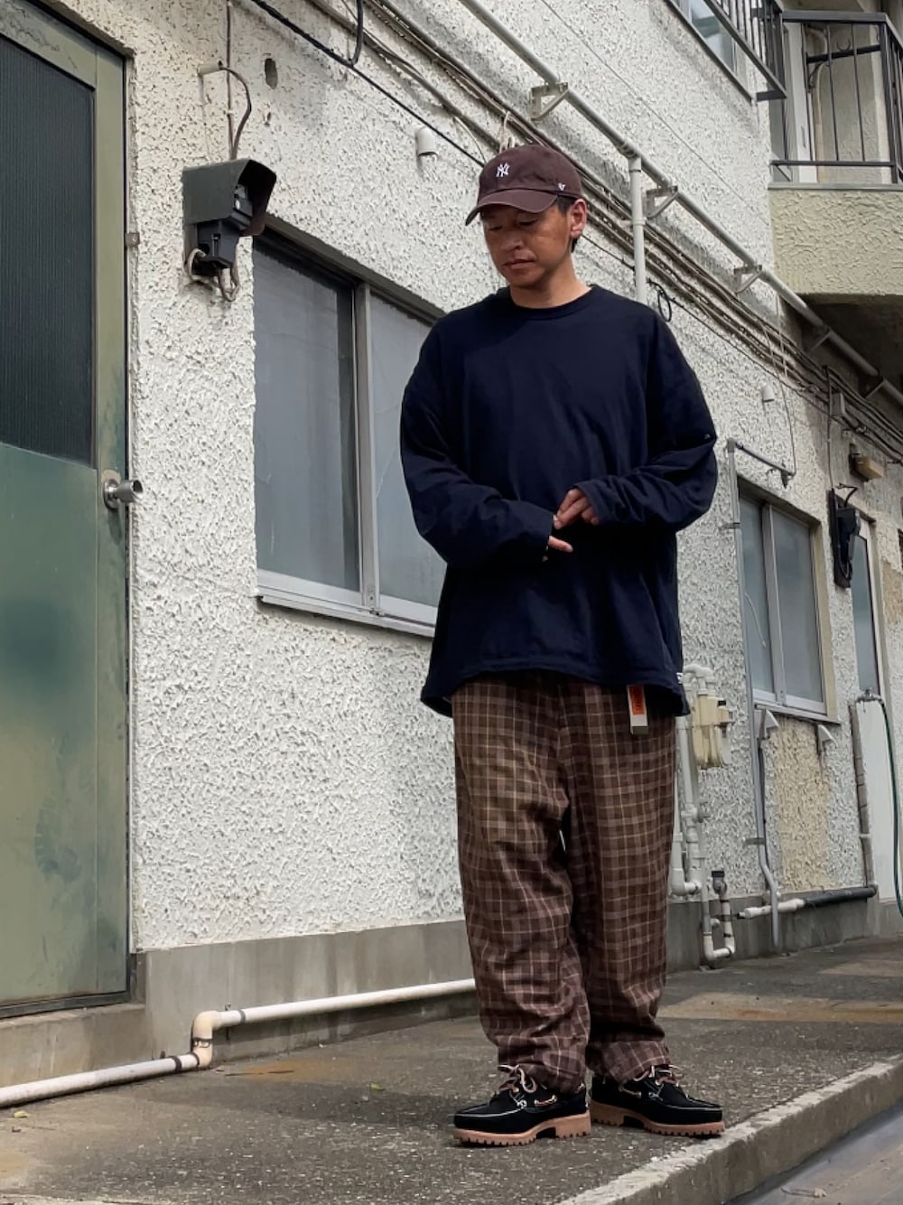 クロ🐑｜Timberlandのモカシン/デッキシューズを使った