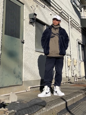 「DC SHOES（ディーシーシューズ）のアイテム（帽子）」を使った、クロ🐑さん（メンズ・168cm）の冬コーディネート