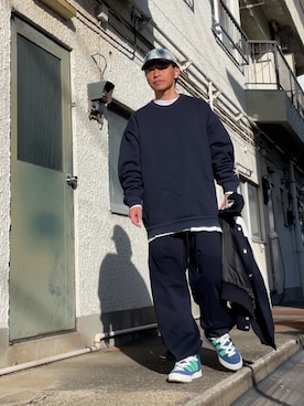 クロ🐑さん（メンズ・168cm）の冬コーディネート