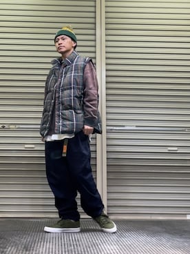 「Eddie Bauer（エディーバウアー）のアイテム（ジャケット/アウター）」を使った、クロ🐑さん（メンズ・168cm・40代）の冬コーディネート