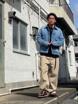 「GAP（ギャップ）のアイテム」を使った、クロ🐑さん（メンズ・168cm）の春コーディネート