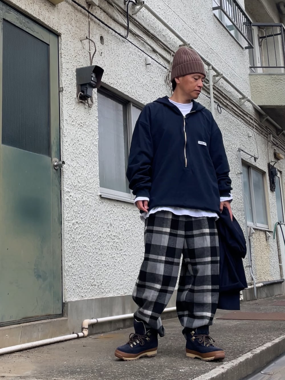 cahlumn ハーフジップ パーカー フーディ CAHLUMN/カウラム Heavy Weight Jersey 3/4-Zip Hoodie