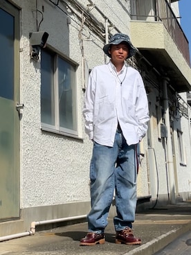 「アイテム（帽子）」を使った、クロ🐑さん（メンズ・168cm・40代）の秋コーディネート