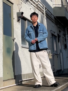 クロ🐑さん（メンズ・168cm）の春コーディネート