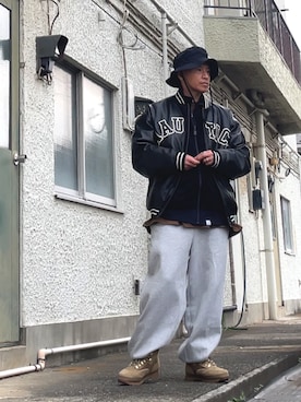 クロ🐑さん（メンズ・168cm）の冬コーディネート