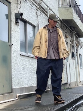 「アイテム（ブルゾン）」を使った、クロ🐑さん（メンズ・168cm・40代）の秋コーディネート