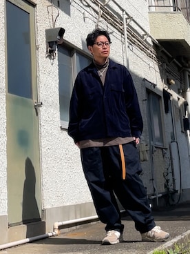 クロ🐑さん（メンズ・168cm）の春コーディネート