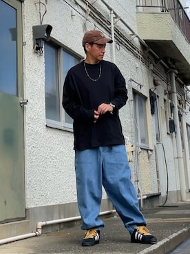 「アイテム（帽子）」を使った、クロ🐑さん（メンズ・168cm・40代）の秋コーディネート