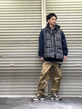 「Eddie Bauer（エディーバウアー）のアイテム（ジャケット/アウター）」を使った、クロ🐑さん（メンズ・168cm・40代）の冬コーディネート