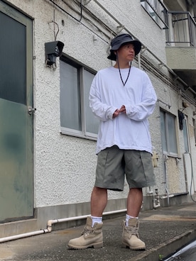 「ABU GARCIA（アブ・ガルシア）のアイテム」を使った、クロ🐑さん（メンズ・168cm）の夏コーディネート