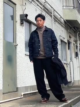 「GAP（ギャップ）のアイテム」を使った、クロ🐑さん（メンズ・168cm）の春コーディネート