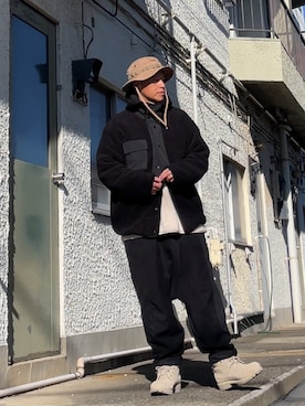 「アイテム（帽子）」を使った、クロ🐑さん（メンズ・168cm・40代）の冬コーディネート