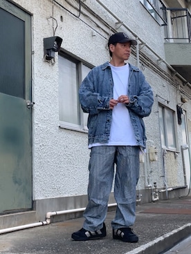 「SITRY（シトリー）のアイテム（ジャケット/アウター）」を使った、クロ🐑さん（メンズ・168cm）の春コーディネート