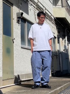 「GAP（ギャップ）のアイテム（パンツ）」を使った、クロ🐑さん（メンズ・168cm）の秋コーディネート