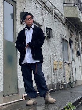 「GAP（ギャップ）のアイテム」を使った、クロ🐑さん（メンズ・168cm）の春コーディネート