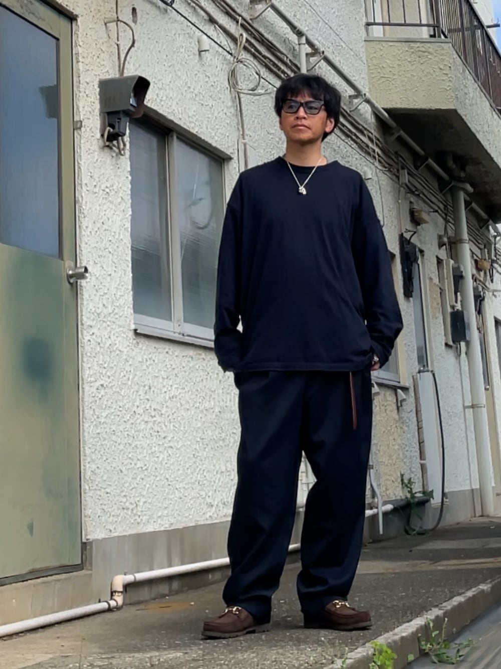 CAHLUMN/カウラム Polyester 1 Tuck Slacks Pant/ポリエステル 1タック