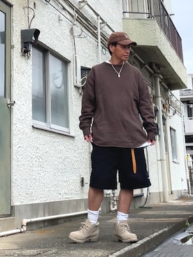 「アイテム（スウェット）」を使った、クロ🐑さん（メンズ・168cm・40代）の秋コーディネート