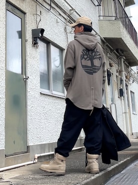 「アイテム（パーカー）」を使った、クロ🐑さん（メンズ・168cm・40代）の秋コーディネート