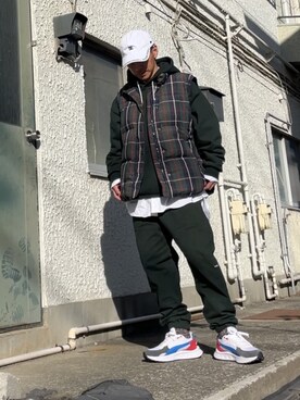 「Eddie Bauer（エディーバウアー）のアイテム（ジャケット/アウター）」を使った、クロ🐑さん（メンズ・168cm・40代）の春コーディネート