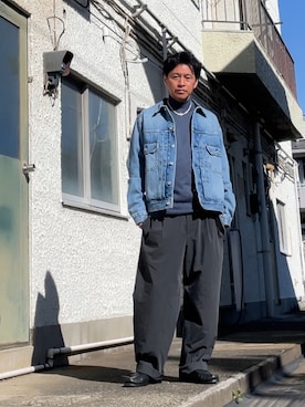 「Paraboot（パラブーツ）のアイテム」を使った、クロ🐑さん（メンズ・168cm）の春コーディネート