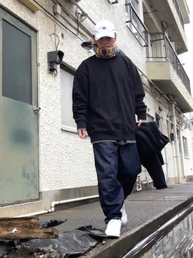 「DC SHOES（ディーシーシューズ）のアイテム（帽子）」を使った、クロ🐑さん（メンズ・168cm）の冬コーディネート