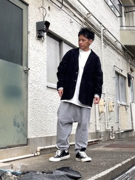 クロ🐑さん（メンズ・168cm）の秋コーディネート