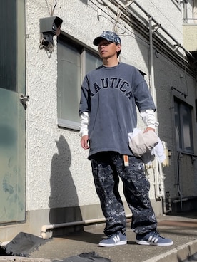 クロ🐑さん（メンズ・168cm）の春コーディネート