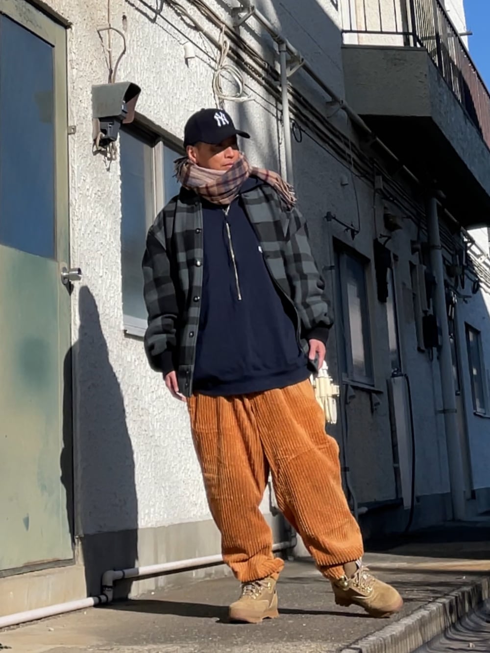 CAHLUMN/カウラム Heavy Weight Jersey 3/4-Zip Hoodie