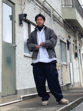 クロ🐑さん（メンズ・168cm）の春コーディネート