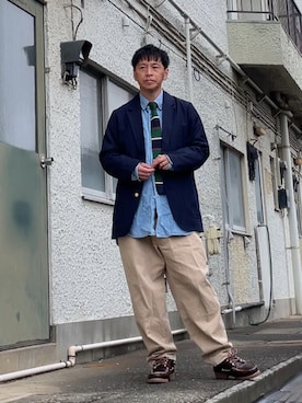 クロ🐑さん（メンズ・168cm）の春コーディネート