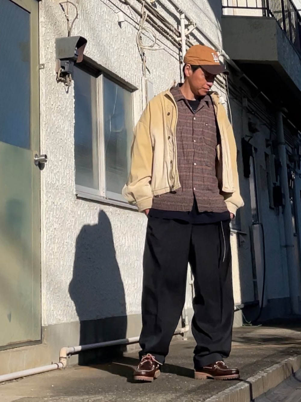 CAHLUMN/カウラム Polyester 1 Tuck Slacks Pant/ポリエステル 1タック