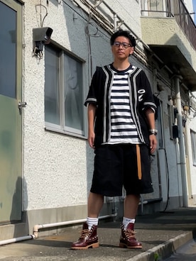 「アイテム（パンツ）」を使った、クロ🐑さん（メンズ・168cm・40代）の夏コーディネート