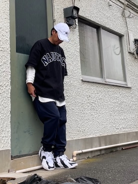 「DC SHOES（ディーシーシューズ）のアイテム（帽子）」を使った、クロ🐑さん（メンズ・168cm）の秋コーディネート